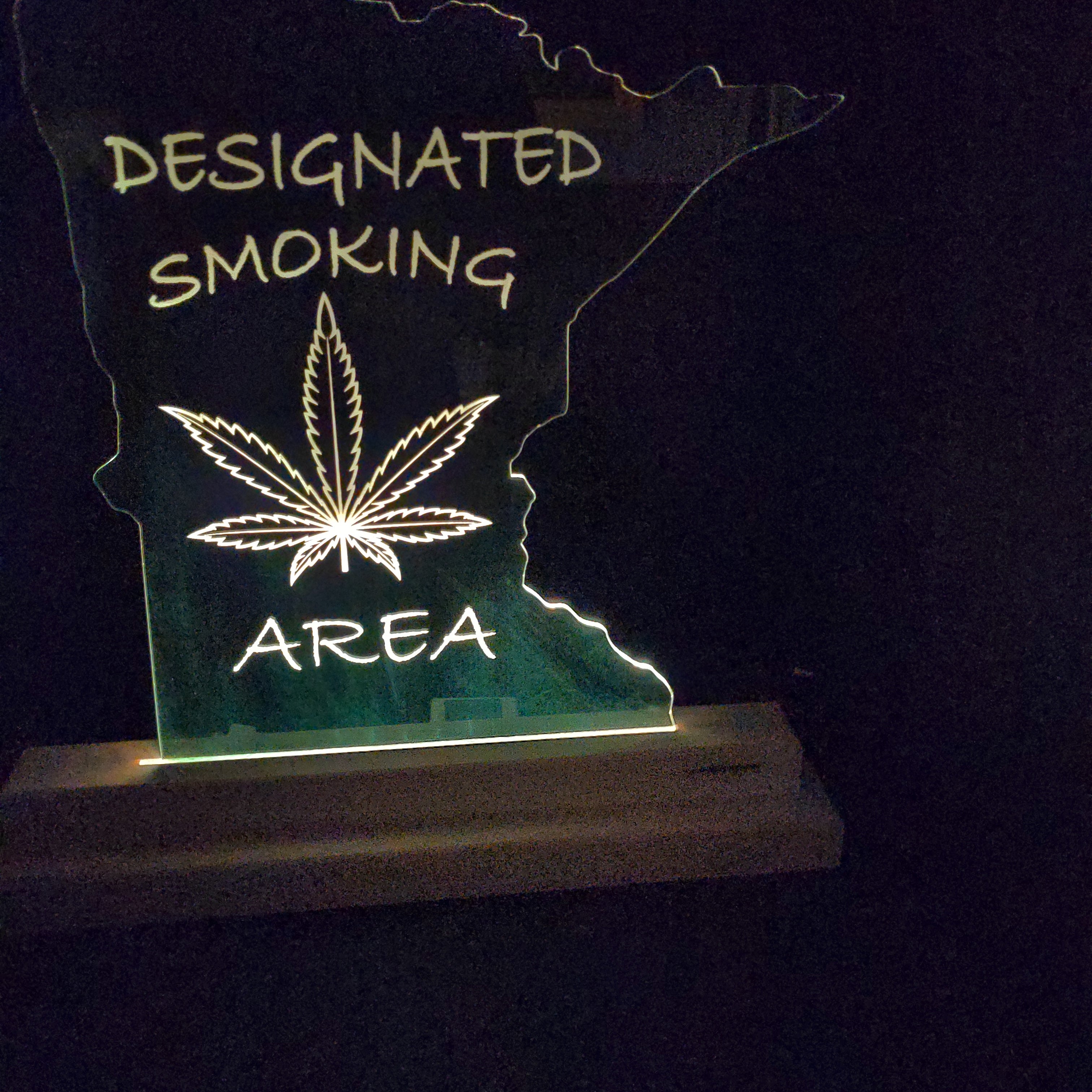 Designated Smoking Area (standard LED)