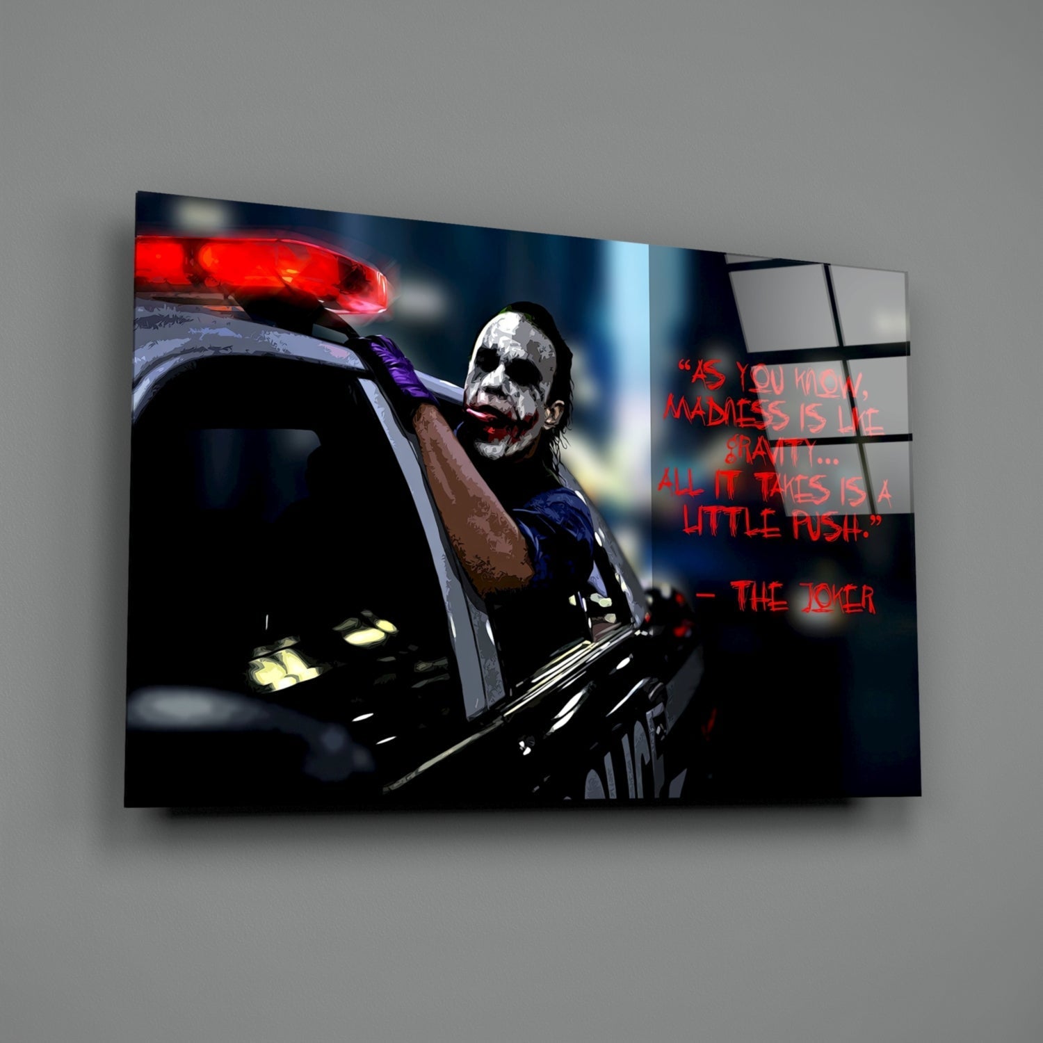Joker Glass Wall Art