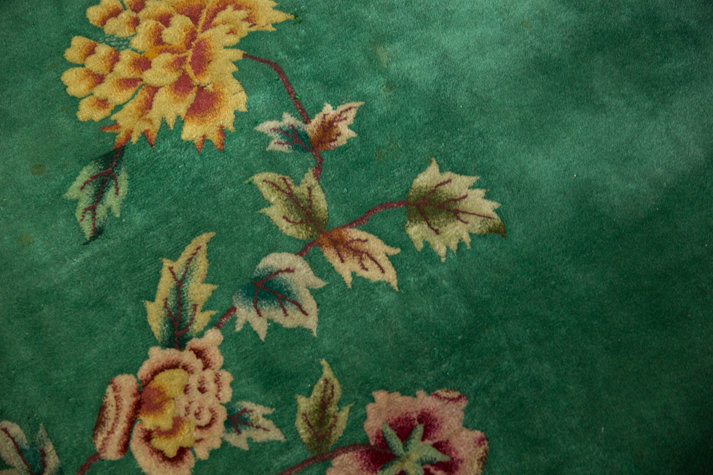 8x9.5 Vintage Nichols Art Deco Carpet